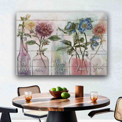 Be Still And Know That I Am God Christian Wall Art