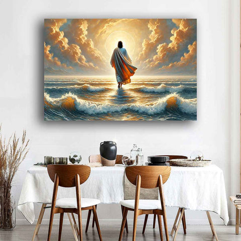 Jesus Walking On Water Christian Wall Art