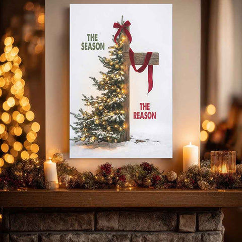 The Season The Reason – Christian Christmas Canvas Wall Art
