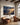 They that wait upon the Lord canvas in a villa seating area with cognac leather chairs and afternoon light