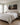 Jesus running after the lost lamb canvas above a king bed headboard