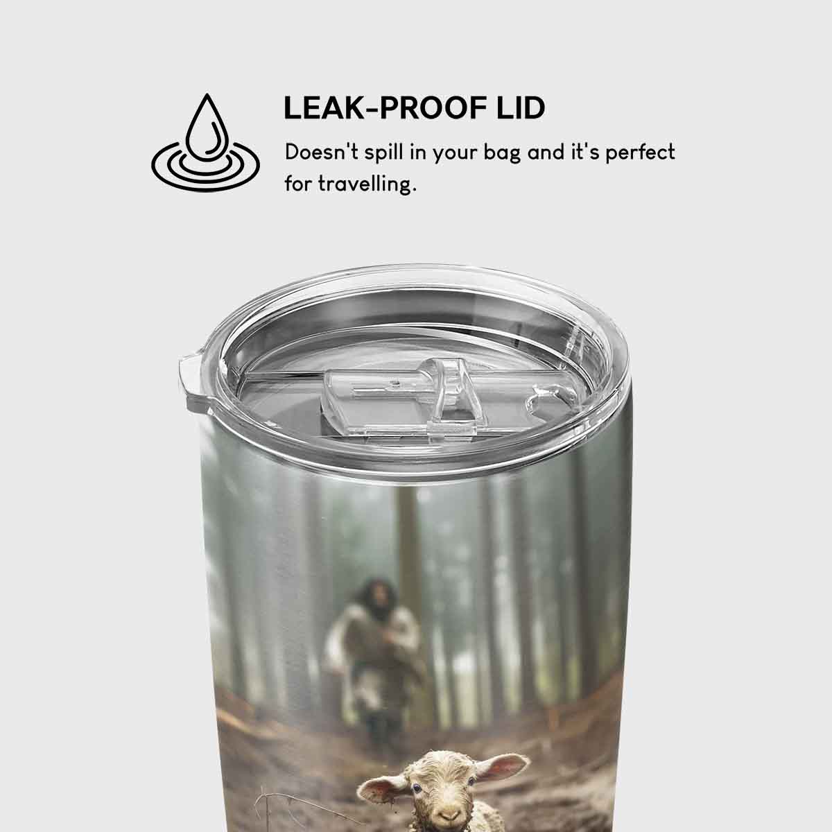 Jesus Ran and Rescued a Lost Lamb Christian Tumbler – CupCus