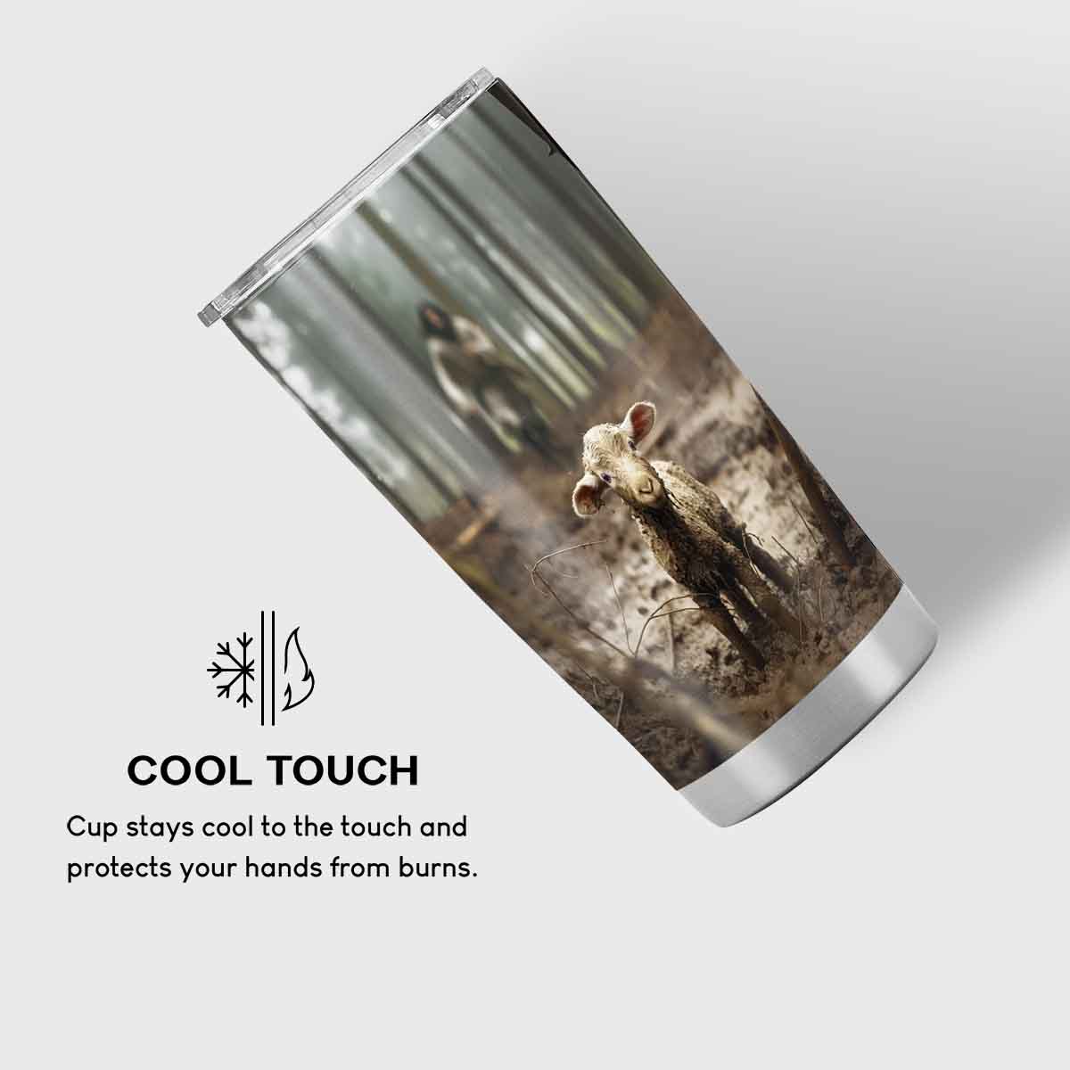 Jesus Ran and Rescued a Lost Lamb Christian Tumbler – CupCus