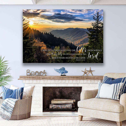 My Help Cometh From The Lord Christian Wall Art