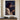 Oil-painting style canvas of Jesus in profile wearing the crown of thorns, one wrist in an iron shackle, front view on an ivory plaster wall