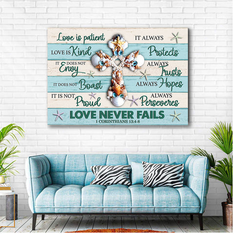 Bible Verse Love Is Patient Wall Art Christian Wall Art Anniversary Gifts For Husband and Wife